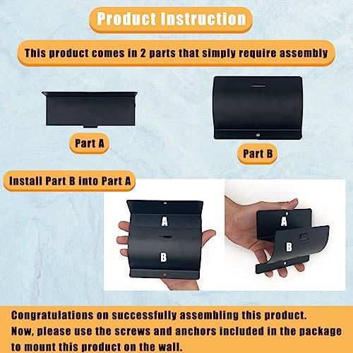 Juformin Heavy-Duty Ladder Hanger-Wall Mount Ladder Hooks for Storage-Wheelbarrow Hangers for Garage Wall-2 Pack - Image 3