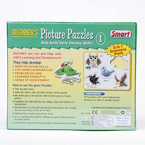 Smart Kid - 1102 Beginner's Picture Puzzles - 1 (Multi-Color, 5 Pieces) - Image 3