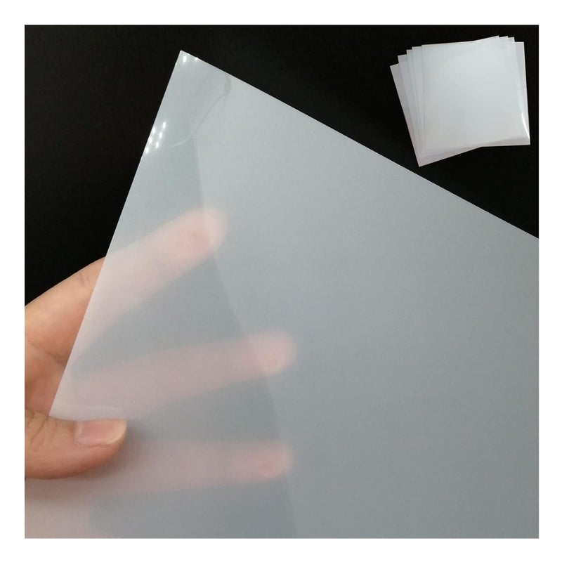 BANLTRE 10 ورقات 10 مل ورقة مايلار 12 × 12 بوصة PET ورقة قوالب فارغة لصنع القوالب لأدوات كريكت، سيلويت، جيرو-كات (10 مل) - Image 1