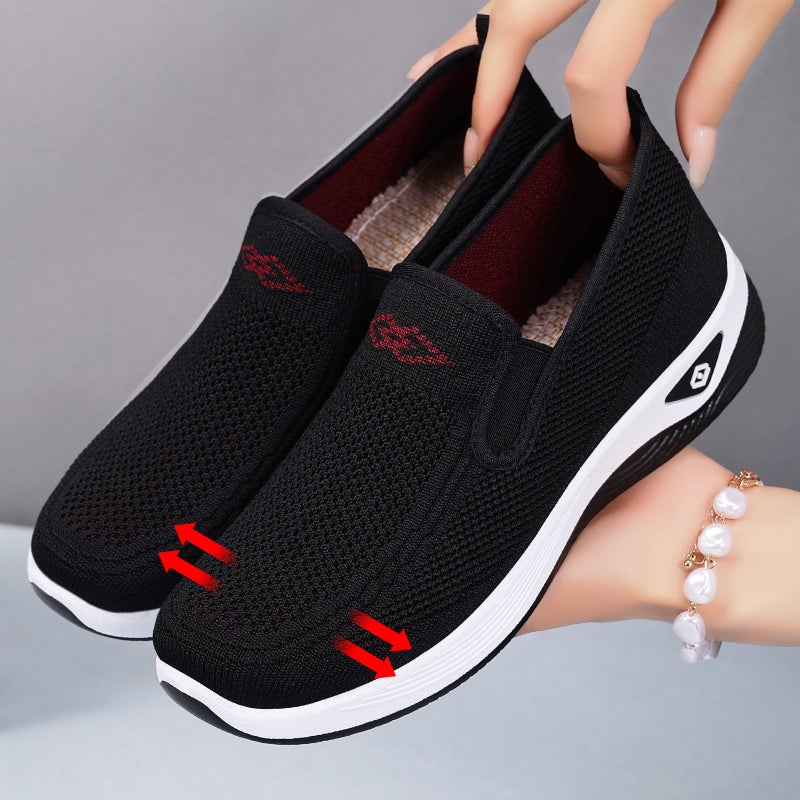 Women's Breathable Knit Slip-On Shoes - Image 3