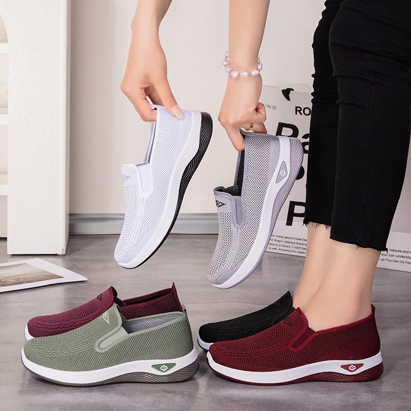 Women's Breathable Knit Slip-On Shoes - Image 2