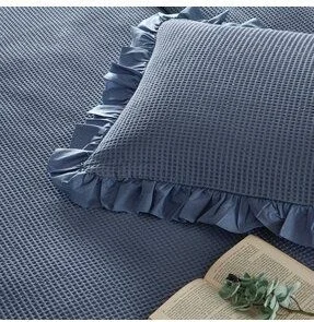 Linens Bsp Double Bedspread Set Indigo
