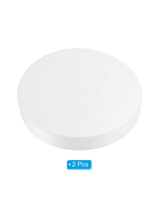 PATIKIL غطاء نهاية أنبوب PVC بقطر 5.5"/140 مم، عبوة 2، قابس توصيل من الدرجة الأثاثية للاستخدام الذاتي، حديقة - Image 3