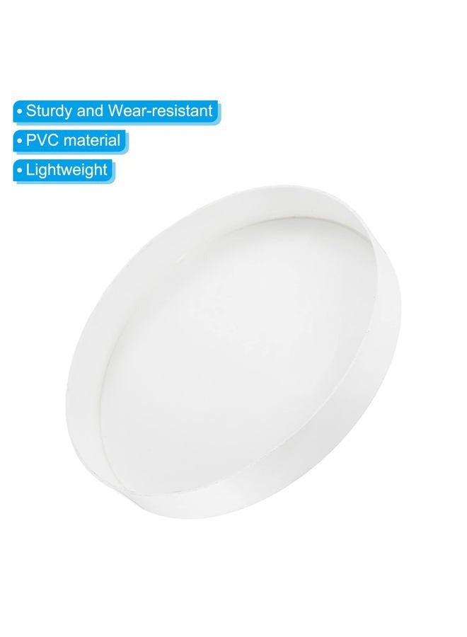 PATIKIL غطاء نهاية أنبوب PVC بقطر 5.5"/140 مم، عبوة 2، قابس توصيل من الدرجة الأثاثية للاستخدام الذاتي، حديقة - Image 4