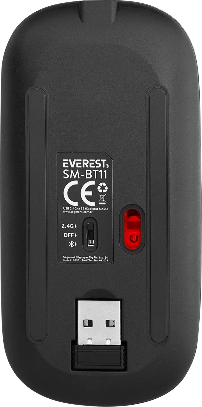 ايفرست ماوس لاسلكي نحيف SM-BT11 RGB