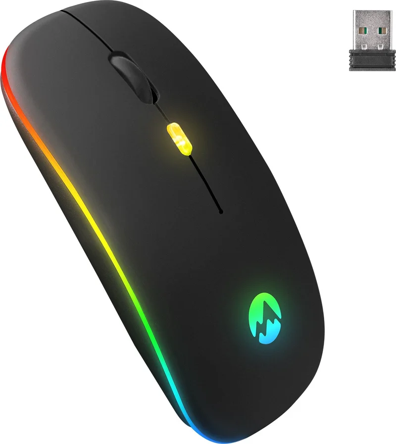 ايفرست ماوس لاسلكي نحيف SM-BT11 RGB