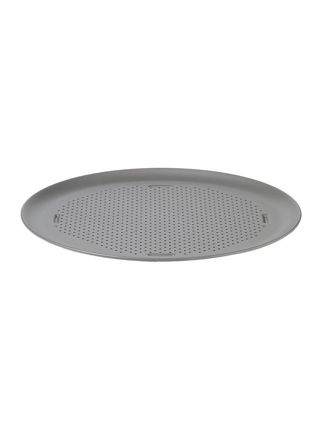 Calphalon Nonstick Pizza Pan, 16", Heavy-Gauge Steel, Perforated for Crispy Crust, Silver