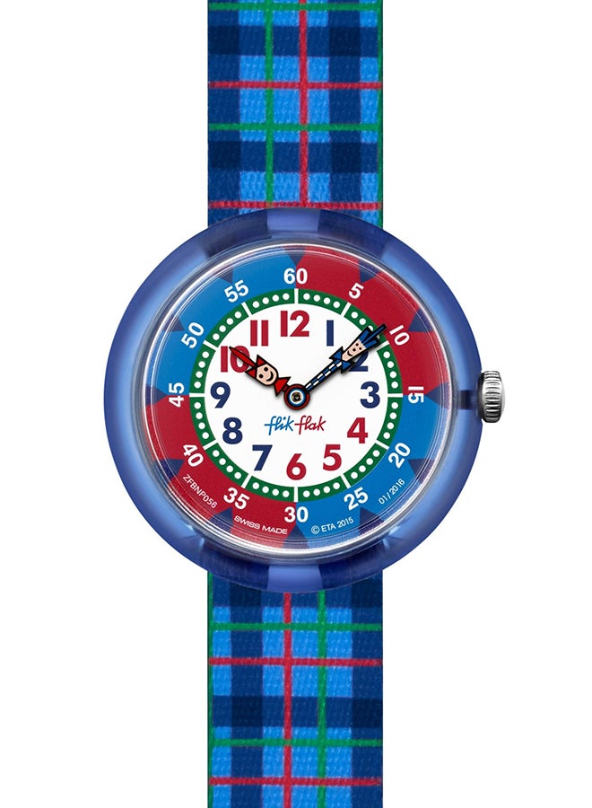 Flik Flak Kids Unisex Blue Flik Ii Quartz Movement Water Resistant Wrist Watch - 32 Mm - Image 1