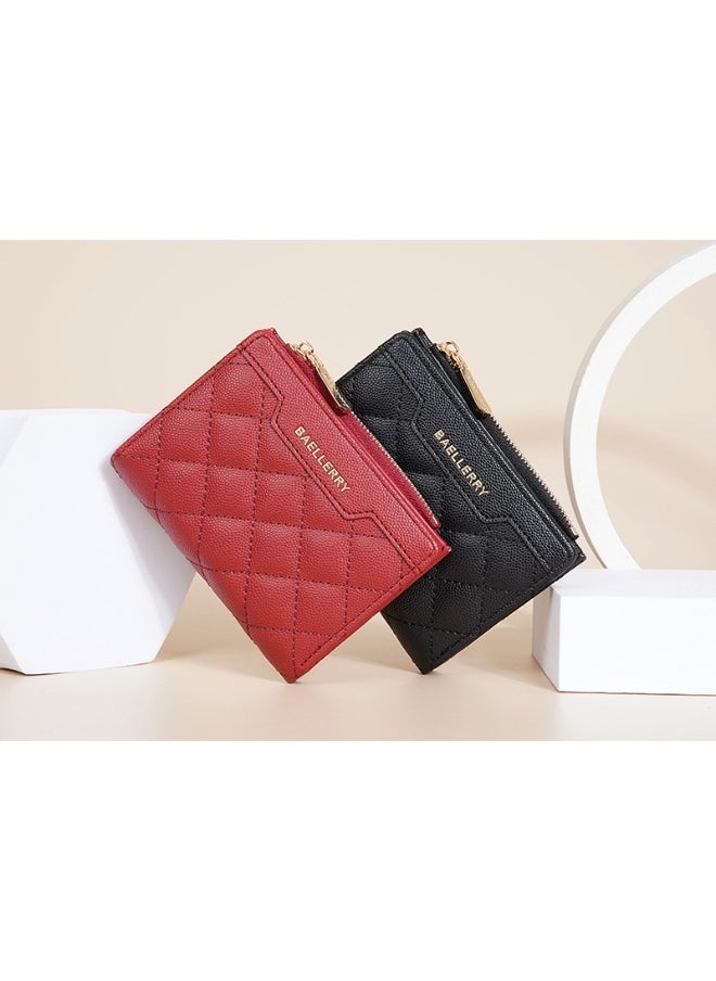 baellerry Women's Wallet Short Fashion Coin Purse Multi-card Zipper Buckle Clip Women  - Image 3