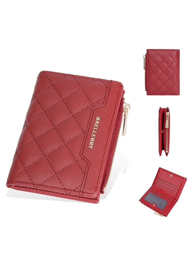 baellerry Women's Wallet Short Fashion Coin Purse Multi-card Zipper Buckle Clip Women  - Image 1