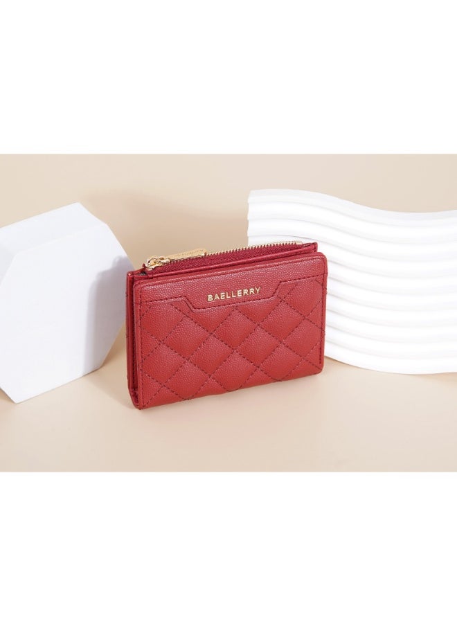 baellerry Women's Wallet Short Fashion Coin Purse Multi-card Zipper Buckle Clip Women  - Image 2