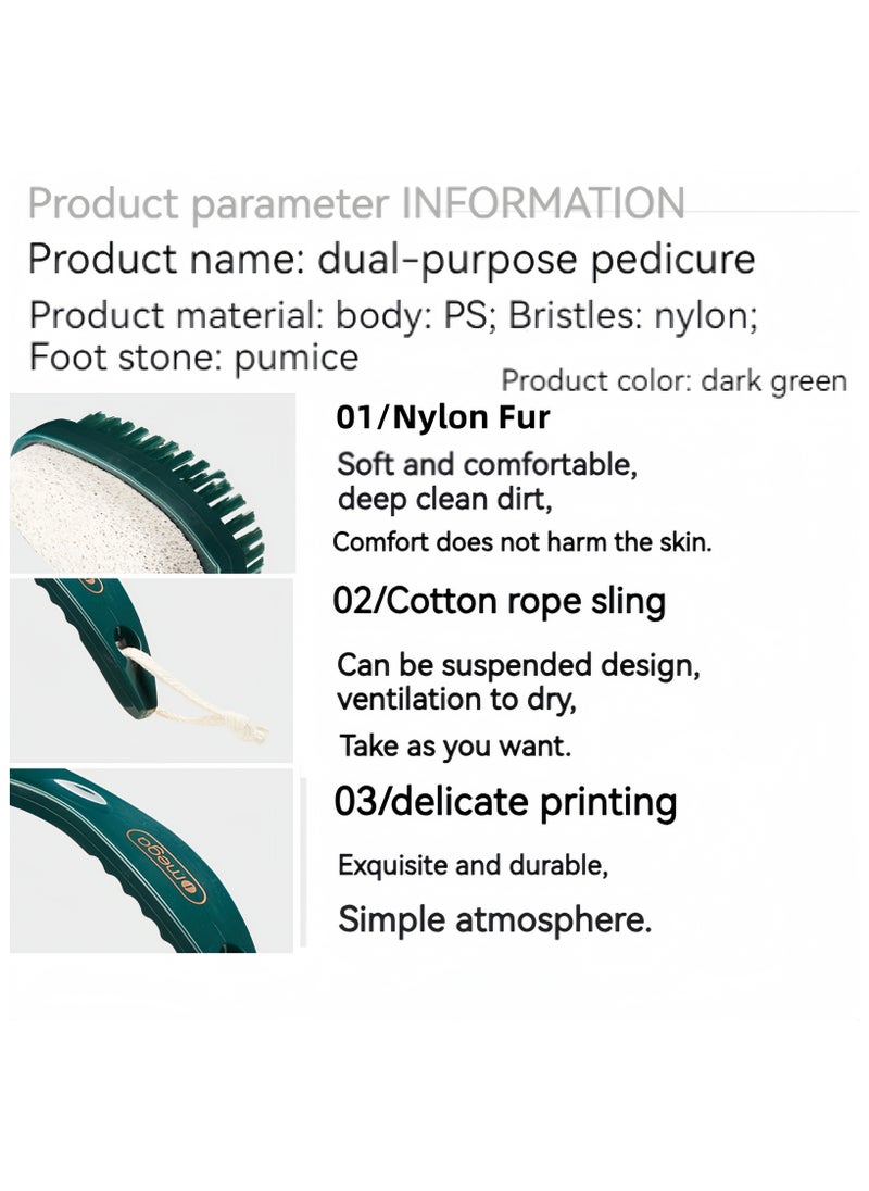 DRAVEN - GG - Handle Body Rubbing Shower Brushes Detachable Handle Dry And Wet Body Massage Exfoliating Tool - Image 1