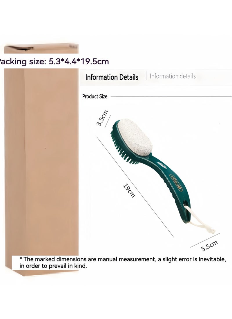 DRAVEN - GG - Handle Body Rubbing Shower Brushes Detachable Handle Dry And Wet Body Massage Exfoliating Tool - Image 1