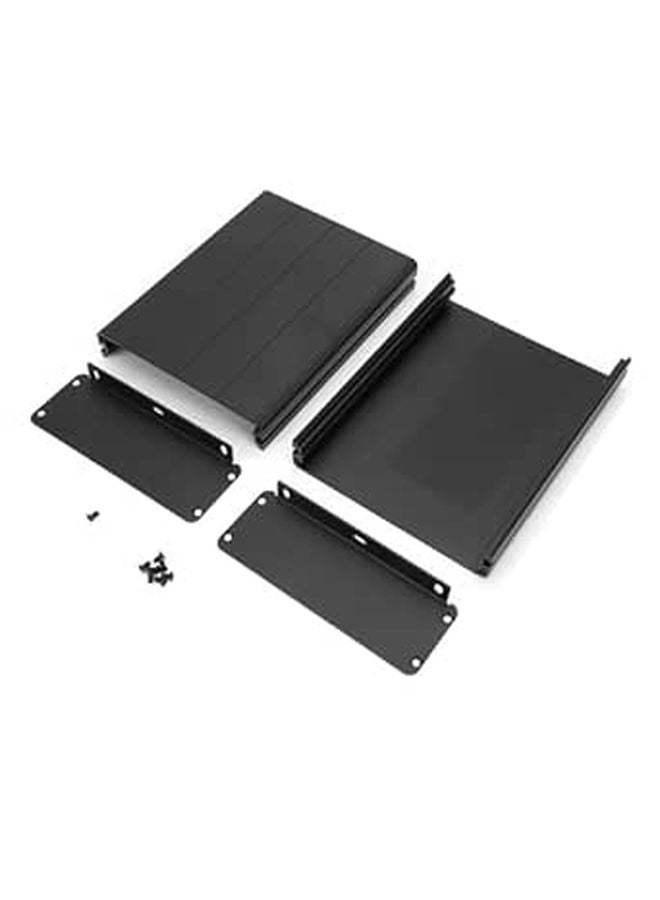 علبة GPS الصناعية من الألومنيوم 45x122x160مم أسود غير لامع مقاومة للغبار صندوق DIY - Image 1