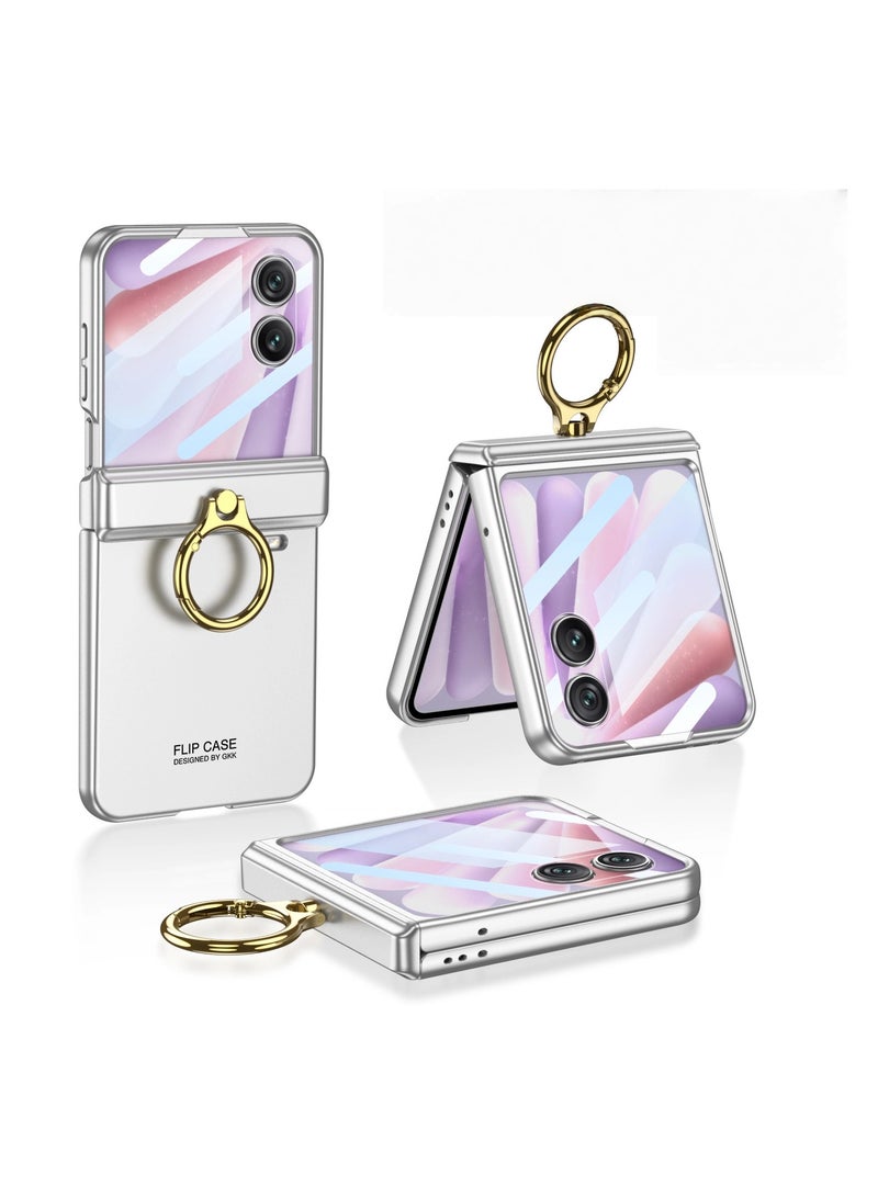 general Compatible with Honor Magic V Flip2 Phone Case Magnetic Hinge Ring Stand Slim Drop Protection Case