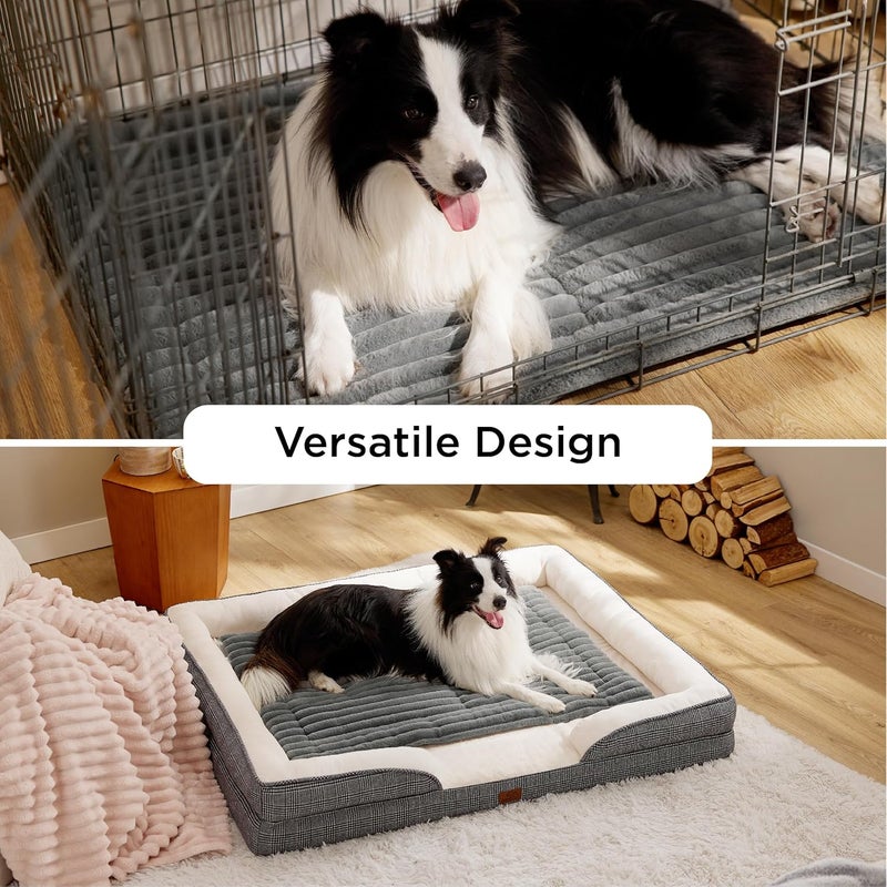KASTWAVE Cat Bed for Indoor Cats, 24''x18'' Cat Dog Crate Mat, Indoor & Outdoor Thermal Extra Warm Mat for Pet, Non-Slip & Washable Pet Sleeping Blanket Cushion Bed (Grey) - Image 4