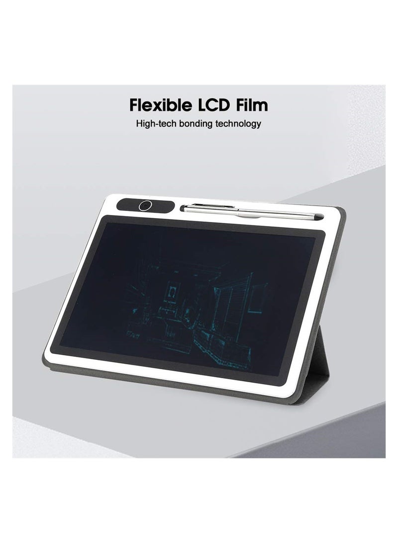 10 Inch Colorful LCD Writing Tablet for Kids with Faux Leather Case Perfect for Learning Notes and Creative Drawing - Image 2