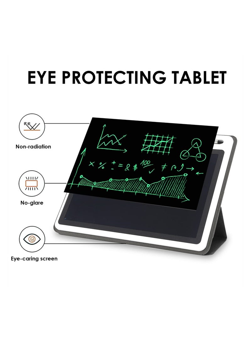 10 Inch Colorful LCD Writing Tablet for Kids with Faux Leather Case Perfect for Learning Notes and Creative Drawing - Image 3