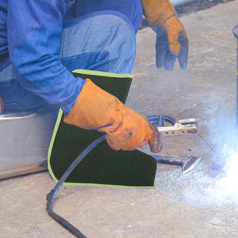 KICHOUSE Olive Green Welding Boot Covers 2 Pack Adjustable Reusable Heat Insulation Shoe Protector - Image 5