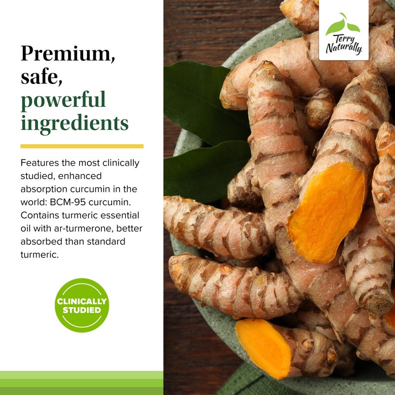 Terry Naturally Curamin Extra Strength - Curcumin & Boswellia Supplement for Healthy Circulation Support - Turmeric Supplement to Support Joints, Muscle Health & Endorphin Production - 30 Tablets - Image 5