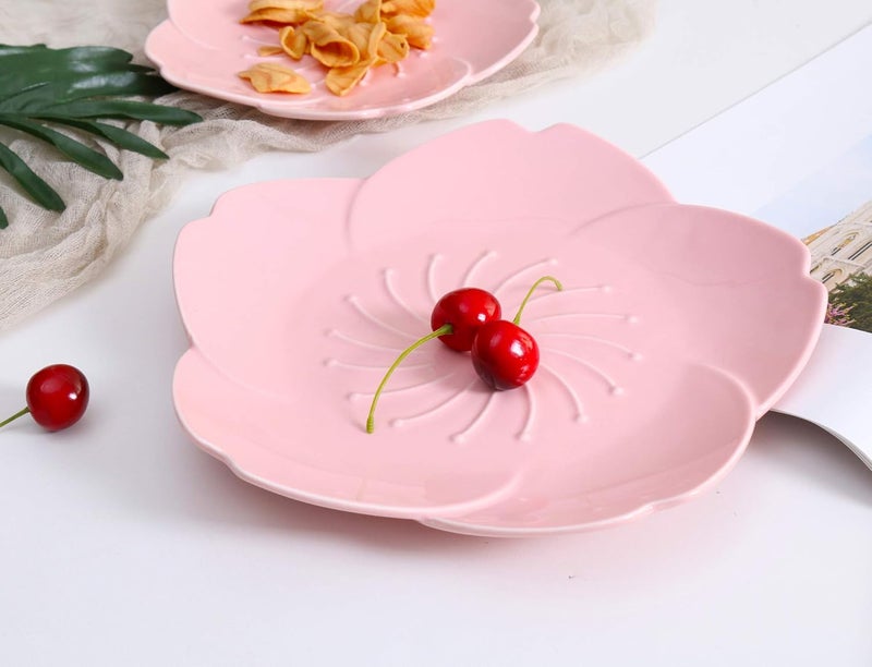 Jusalpha طقم أطباق عشاء جوسالفا زهر الكرز الوردي 3 قطع - Image 5