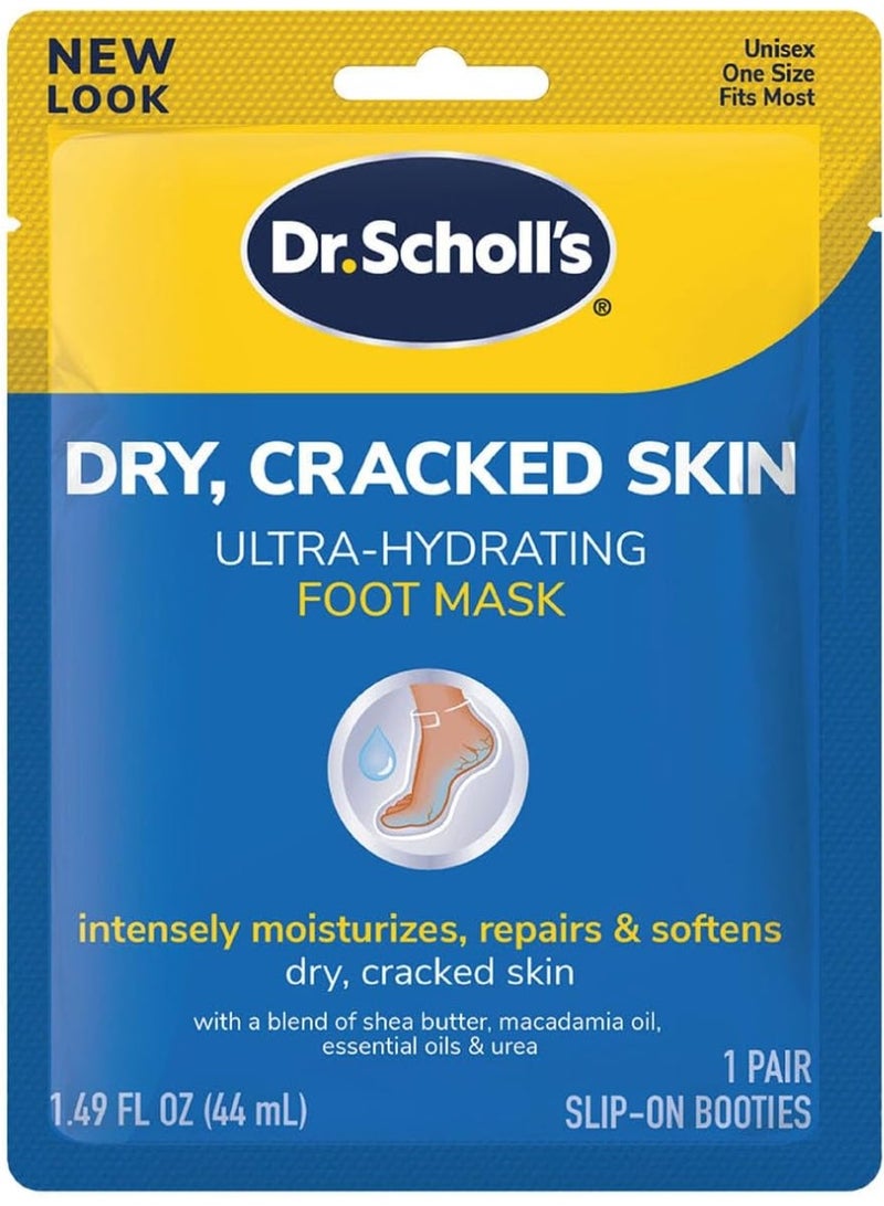 Dr. Scholl's Dry-Cracked Skin-Ultra Hydrating Foot Mask 1.49Fl Oz 1 pair - Image 1