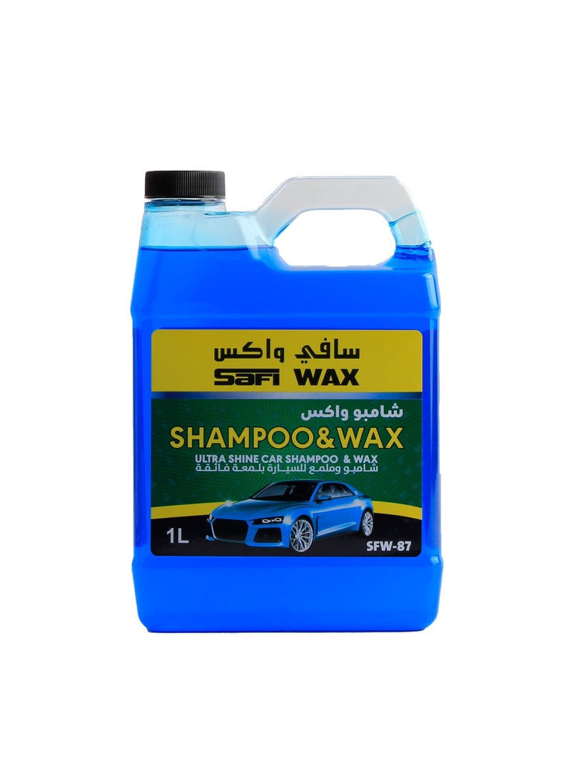 Safi WAX Car Shampoo And Wax Polish 1 Liter 