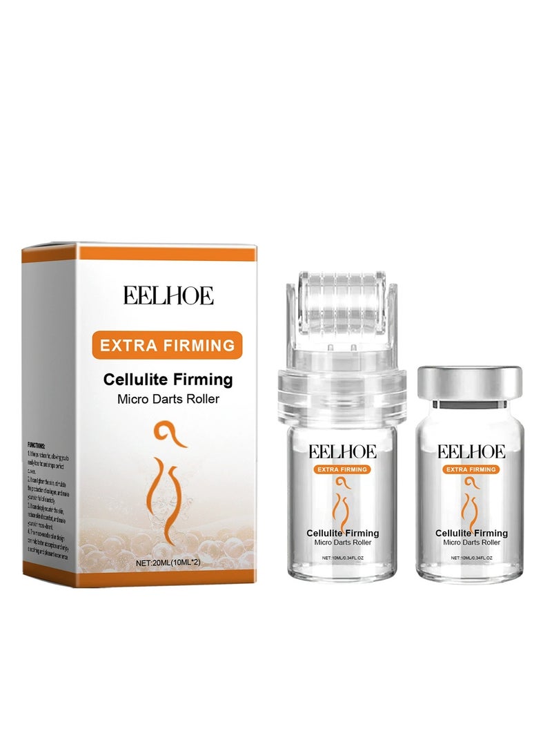 EELHOE Micro Infusion Facial System for Lips, Hyaluronic Acid Serum & Roller for Smooth Skin, Pore Tightening, Acne Scar Lightening, Suitable for All Skin Types (10ml*2) - Image 1
