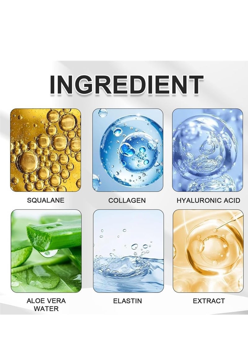 EELHOE Micro Infusion Facial System for Lips, Hyaluronic Acid Serum & Roller for Smooth Skin, Pore Tightening, Acne Scar Lightening, Suitable for All Skin Types (10ml*2) - Image 5