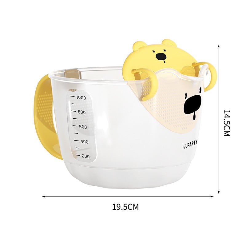 Egg Liquid Filter Cup Large Scale Kitchen Baking Duck egg liquid filter measuring cup 