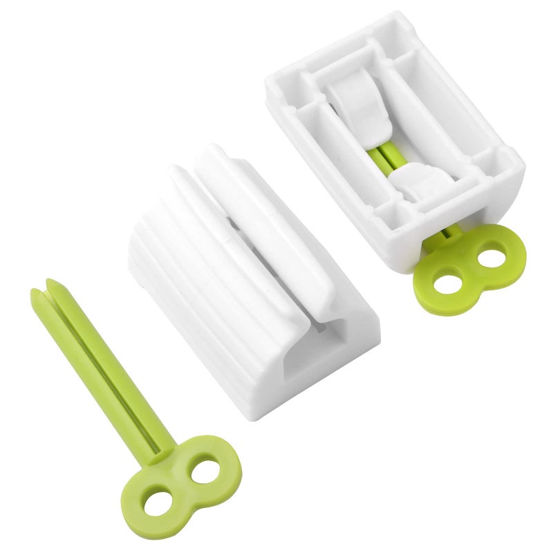 JIAKAI 2pcs Rolling Tube Toothpaste Squeezer Toothpaste Seat Holder Stand for Bathroom Accessoriesï¼ˆ1Blue1Greeï¼‰ - Image 3