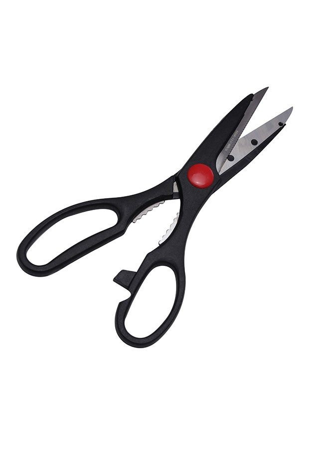 Royalford 5-Piece Deluxe Cutting Set Black/Silver/Red - Image 4
