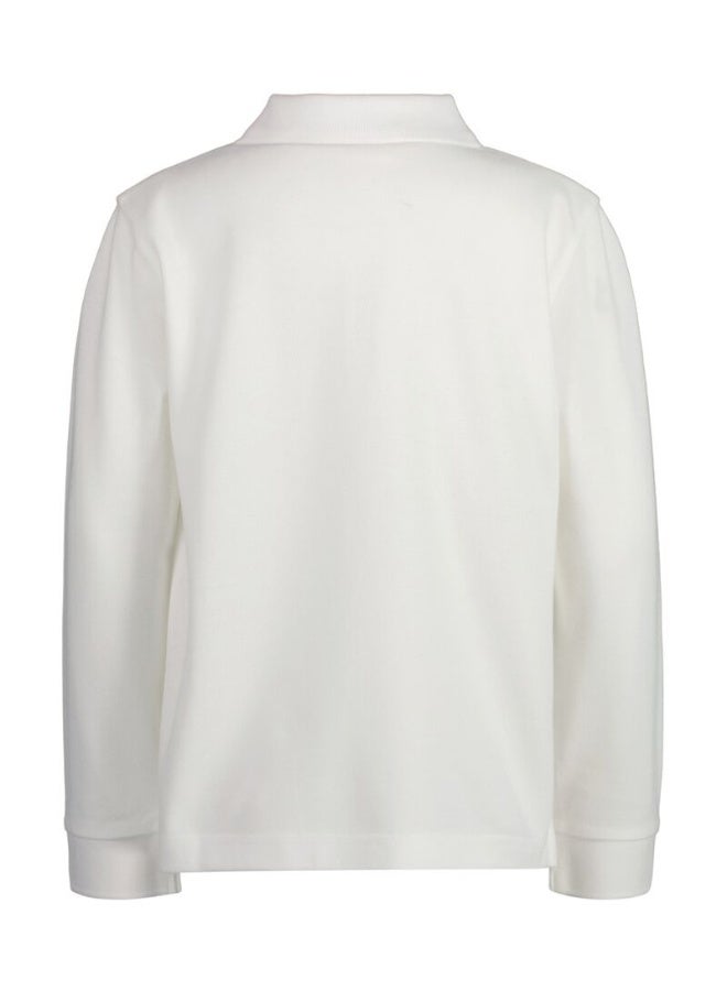 GANT Kids Shield Long Sleeve Piqué Polo Shirt - Image 2