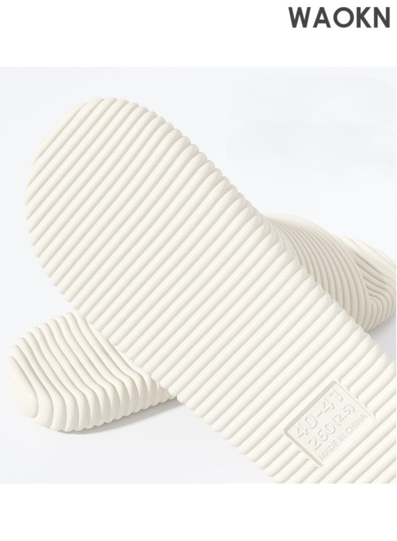 دبليو أيه أو كي أن شباشب صيفية للرجال والنساء: شباشب فندقية بلاستيكية مضادة للانزلاق، صنادل مريحة للزوجين للمنزل والحمام. مثالية للبيع بالجملة، توفر هذه النعال الأمان في المناطق الرطبة. مثالية للاستخدام الصيفي، ومناسبة للأزواج والمنزل والحمام والفندق - تجمع بين العملية والراحة للجميع. - Image 3