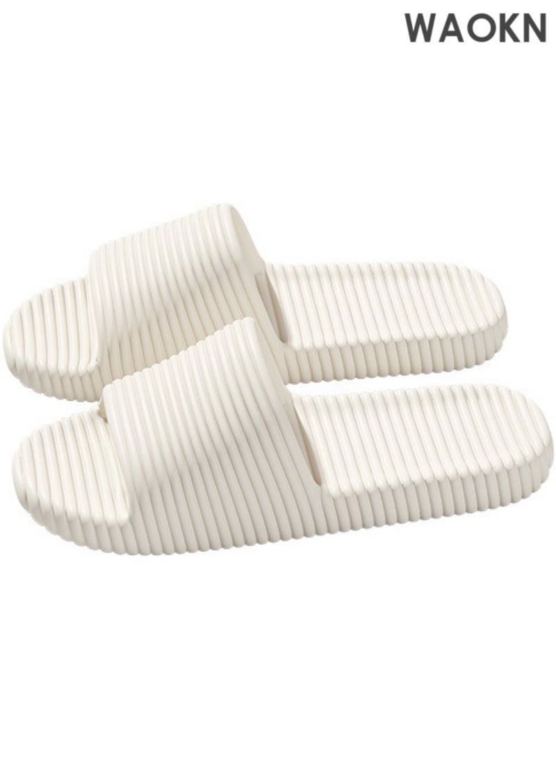 دبليو أيه أو كي أن شباشب صيفية للرجال والنساء: شباشب فندقية بلاستيكية مضادة للانزلاق، صنادل مريحة للزوجين للمنزل والحمام. مثالية للبيع بالجملة، توفر هذه النعال الأمان في المناطق الرطبة. مثالية للاستخدام الصيفي، ومناسبة للأزواج والمنزل والحمام والفندق - تجمع بين العملية والراحة للجميع. - Image 1