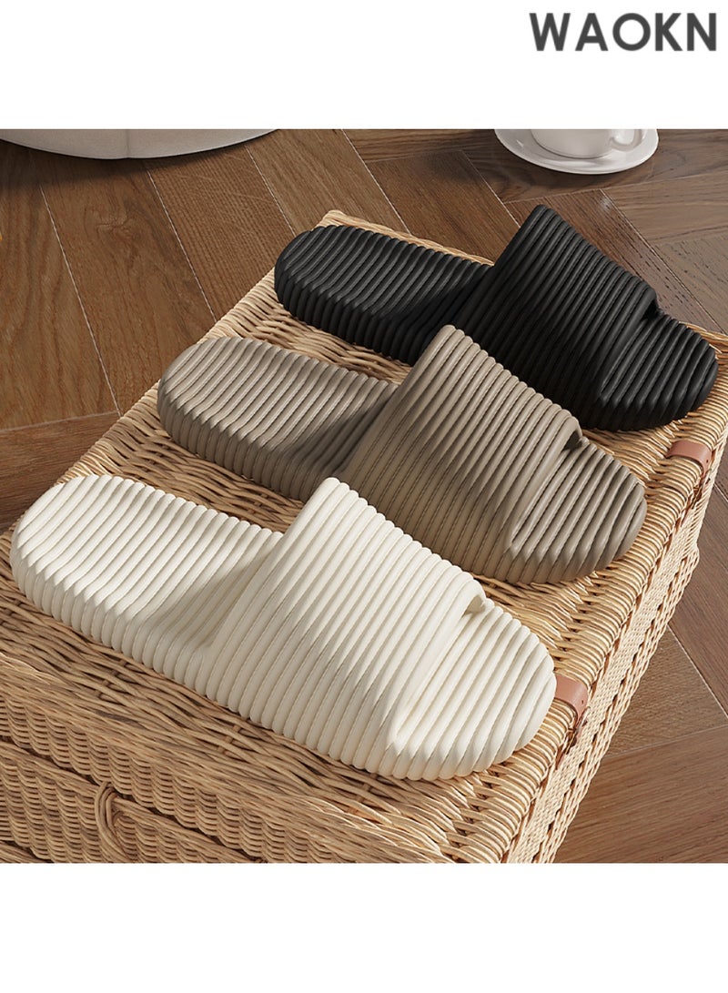 دبليو أيه أو كي أن شباشب صيفية للرجال والنساء: شباشب فندقية بلاستيكية مضادة للانزلاق، صنادل مريحة للزوجين للمنزل والحمام. مثالية للبيع بالجملة، توفر هذه النعال الأمان في المناطق الرطبة. مثالية للاستخدام الصيفي، ومناسبة للأزواج والمنزل والحمام والفندق - تجمع بين العملية والراحة للجميع. - Image 2