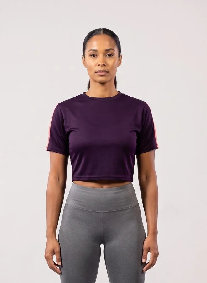 Zaecy Royal Purple Lush Rouge Women's Crew Neck Short Sleeve T-Shirt for Women | Best Price UAE