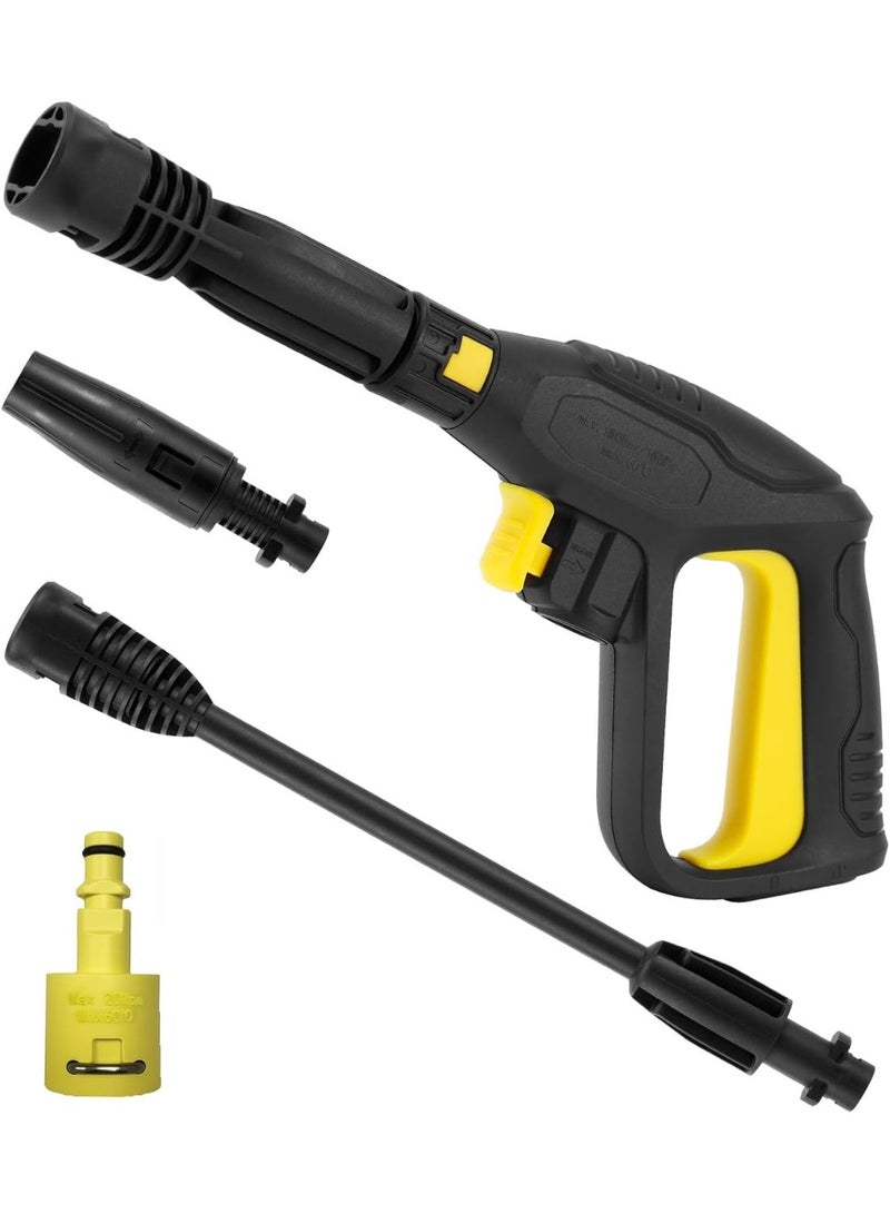 jaexest مسدس غسالة الضغط العالي مع مقبض WandWasher التمديد ، فوهة قابلة للتعديل 0-60 درجة ، متوافقة مع السيارة ، الفناء ، تنظيف الحديقة - Image 1