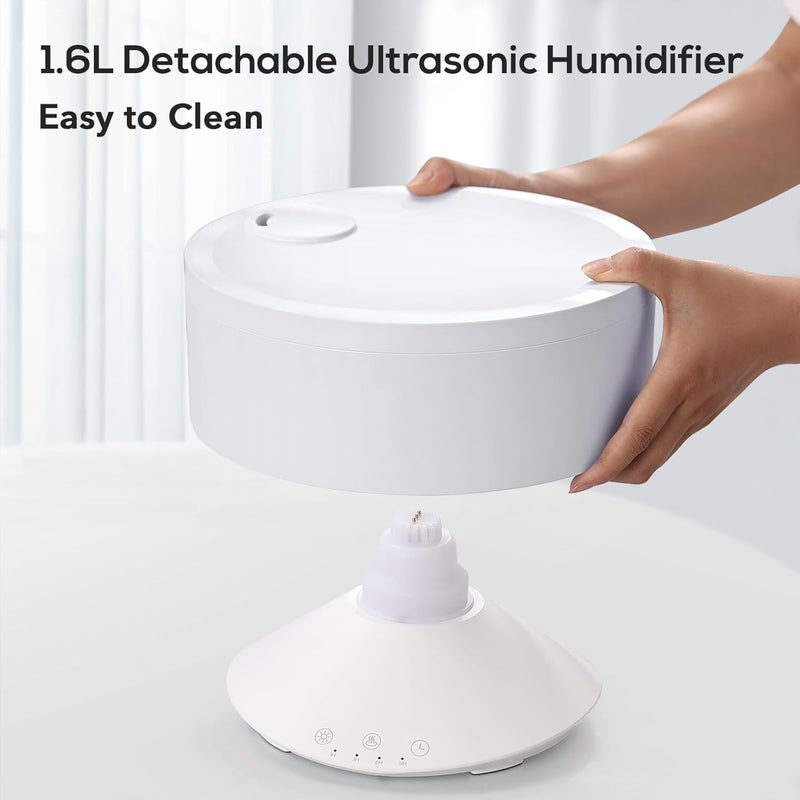 Levoair 1.6L Ultrasonic Essential Oil Diffuser and Humidifier with Colorful Light - Image 2