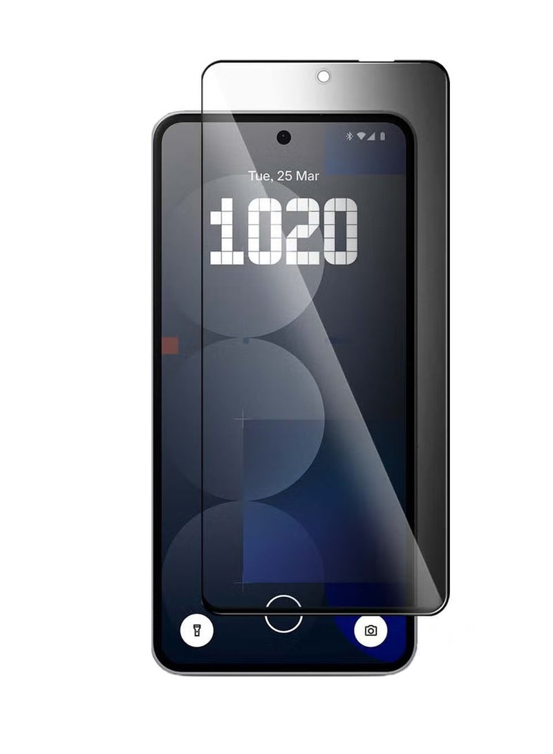 دبليو تيك Nothing Phone (3a) 5G / 3a Pro 2025 Premium E2E Series Privacy Full Glue غطاء كامل واقي شاشة زجاجي مقسى (MSGECP) - شفاف / أسود