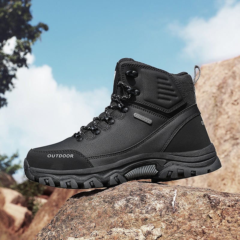 Climbing Plus Size Men'S Outdoor Casual High-Top Hiking Shoes Fashion Field Sports Travel Hiking Shoes - Image 2
