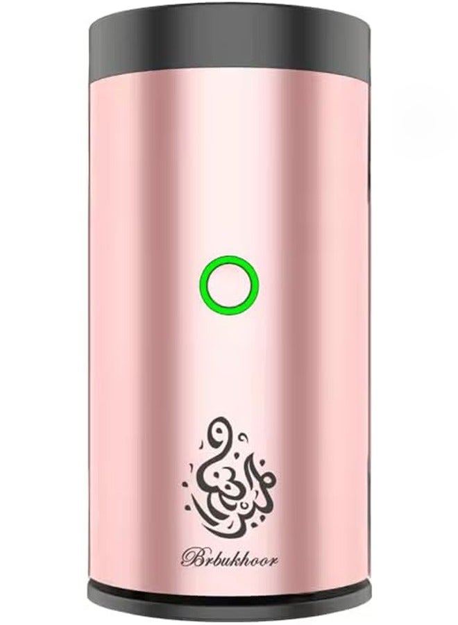 بخون مبخرة كهربائية V1 قابلة لإعادة الشحن للسيارة والمنزل بمنفذ USB Type-C وردي - Image 1