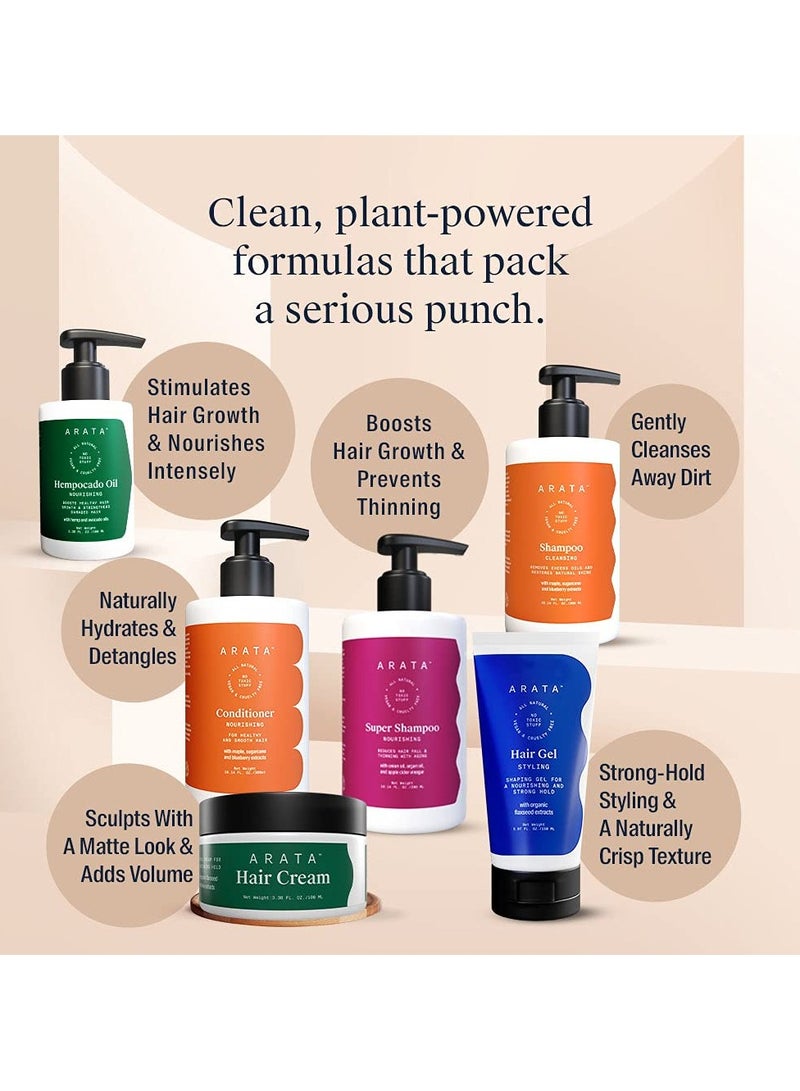 أراتا شامبو التحكم في الزيت الطبيعي مع مستخلصات القيقب وقصب السكر والتوت للنساء والرجال | طبيعية ونباتية وخالية من القسوة، 300 مل - Image 5