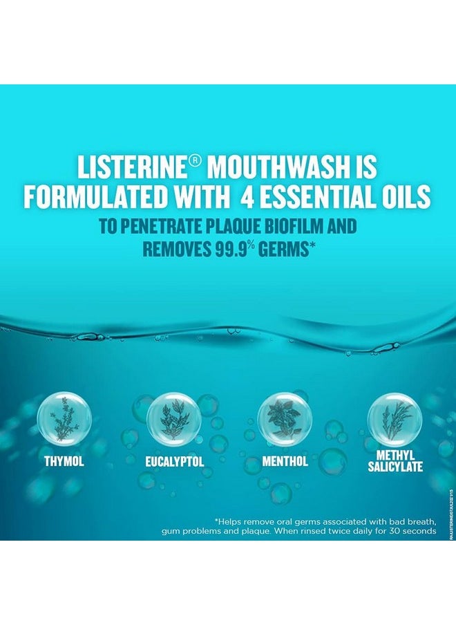 Listerine Cool Mint Mouthwash - 250Ml (Pack Of 2) With Total Care Mild Taste 250Ml (Free)  - Image 3