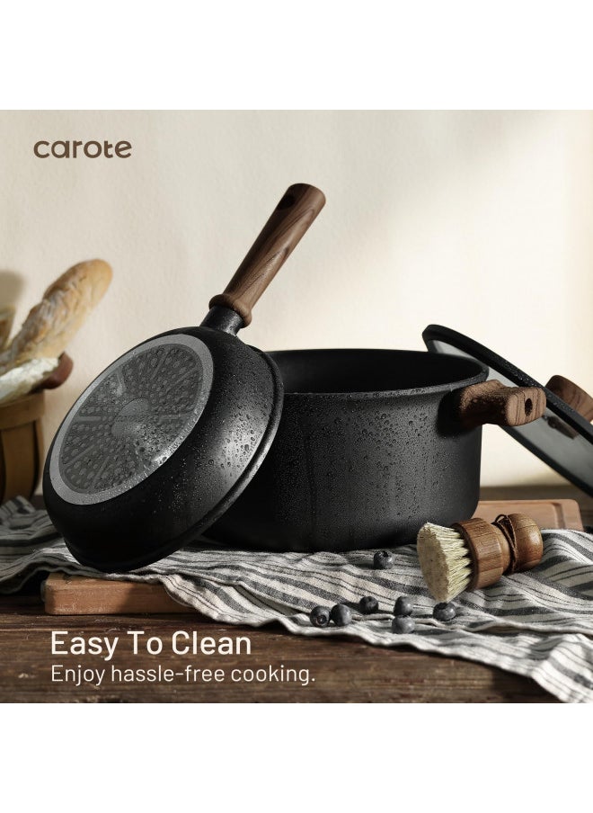 CAROTE CAROTE Nonstick Pots and Pans,Cookware Set 16pcs Kitchen Cooking Sets, 16pcs Pots and Pans Set Non Stick  - Image 3