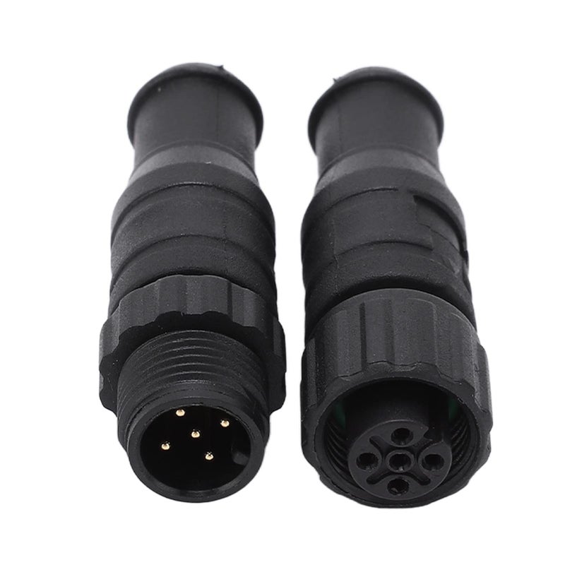 2Pcs IP67 Rated ABS Plastic 5 Pin Male Female NMEA 2000 Network Terminators - Image 2