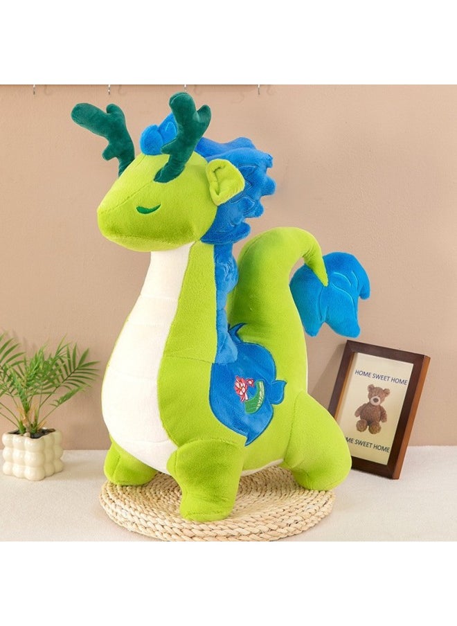 Direct Supply Dragon Year Zodiac Mascot Doll Gift Box Plush Dinosaur Doll Decorative Gifts In Stock-Specifications:45cm-Color:Light Green  - Image 4