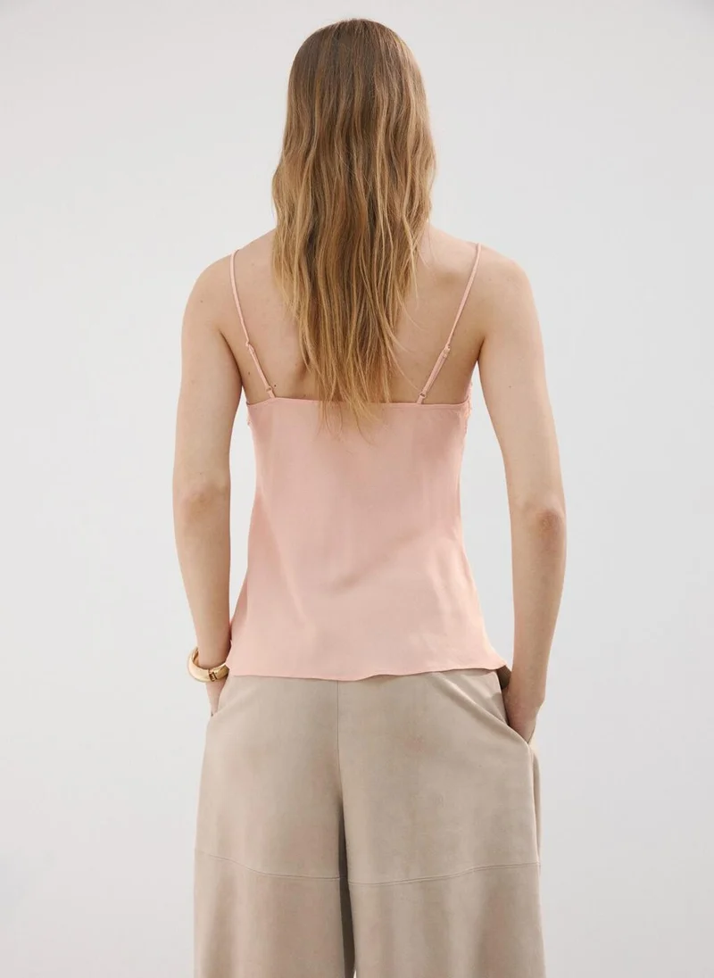 مانجو Lace trim top