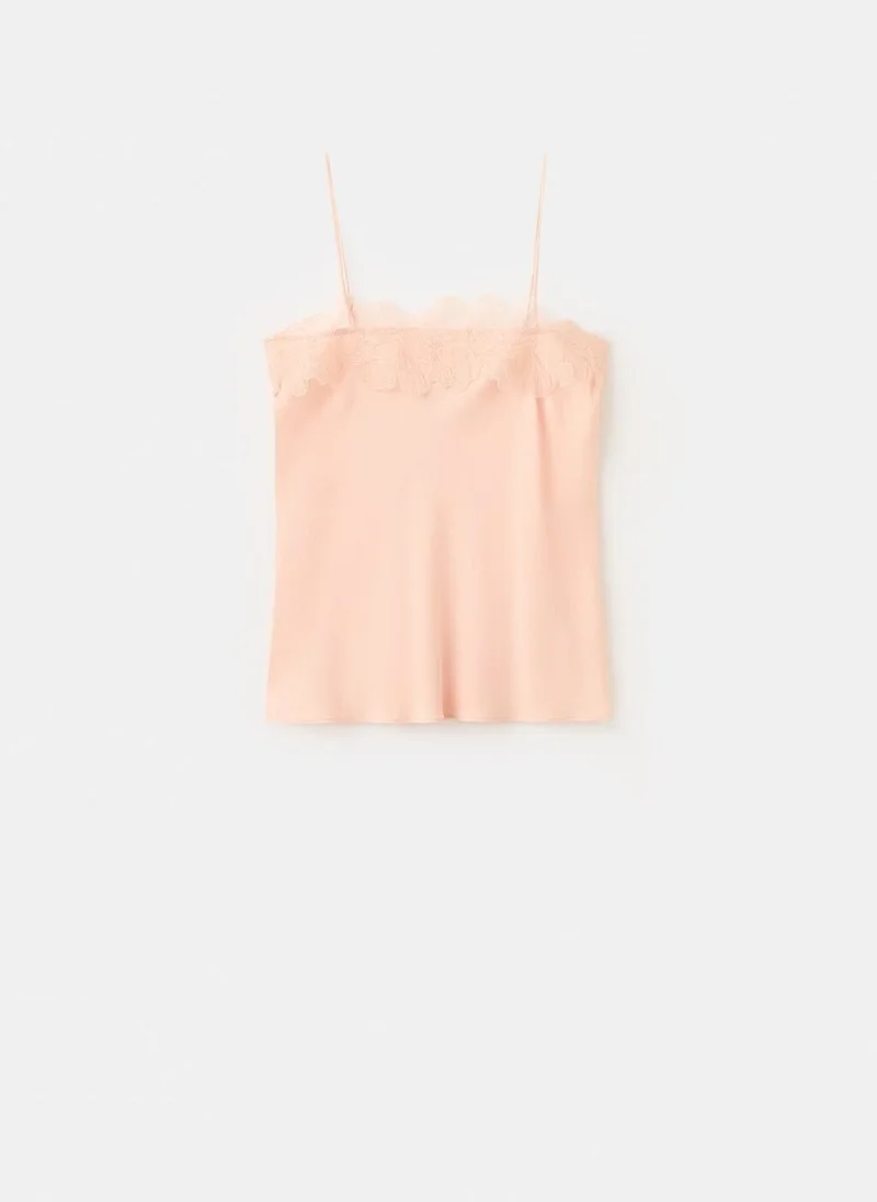 MANGO  Lace trim top for Women | Best Price UAE