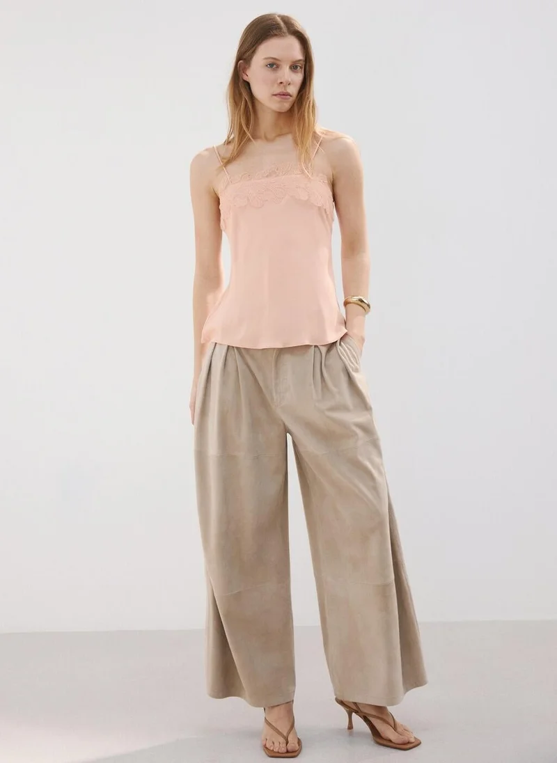 MANGO  Lace trim top for Women | Best Price UAE